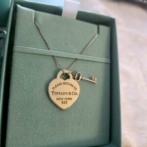Tiffany And Co Heart And Key Pendant